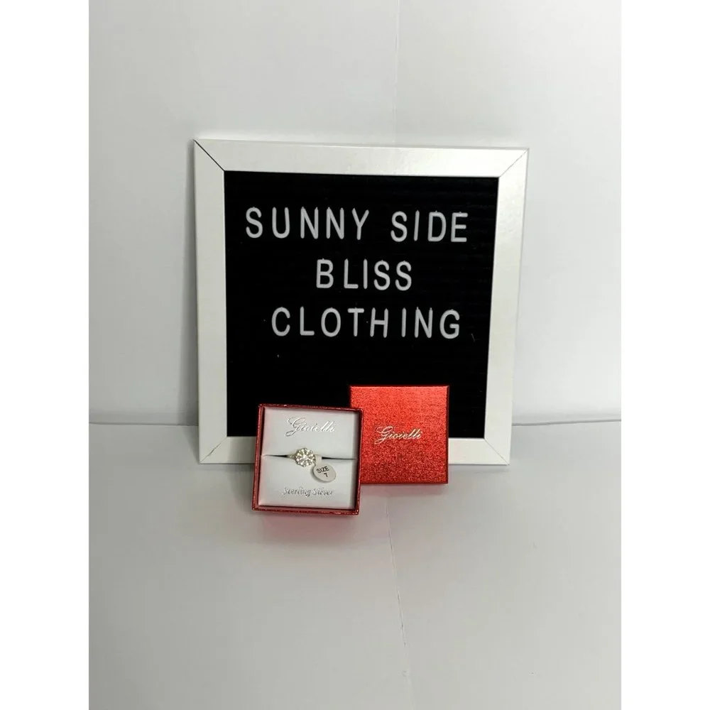 New Gioielli Sterling Silver Circle Ring Size 7 - Picture 5 of 7